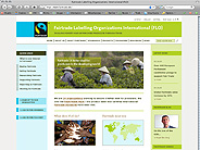 Screenshot der Website www.fairtrade.net Screenshot der Startseite der Website www.fairtrade.net
